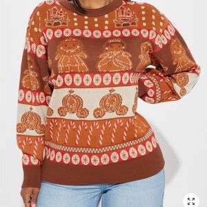 Disney Princess Gingerbread Christmas Sweater